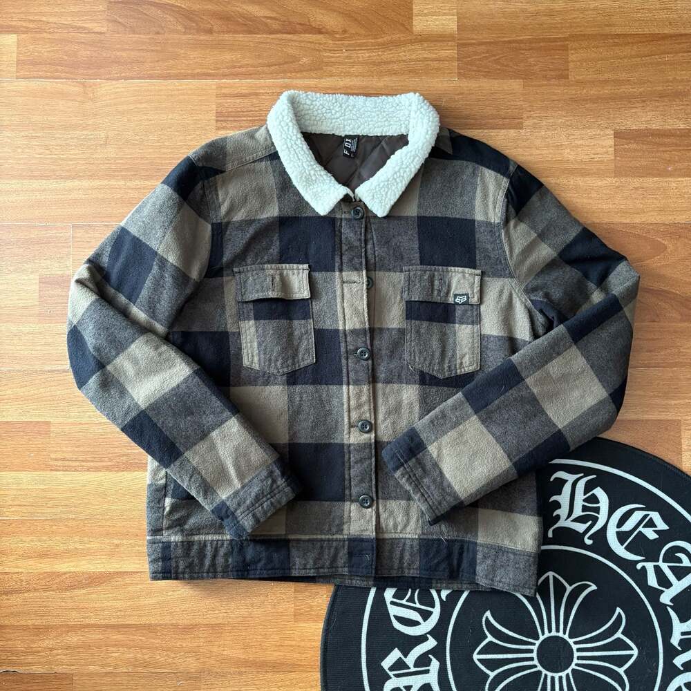 Fox Racing Plaid Sherpa-Lined Shirt Jacket